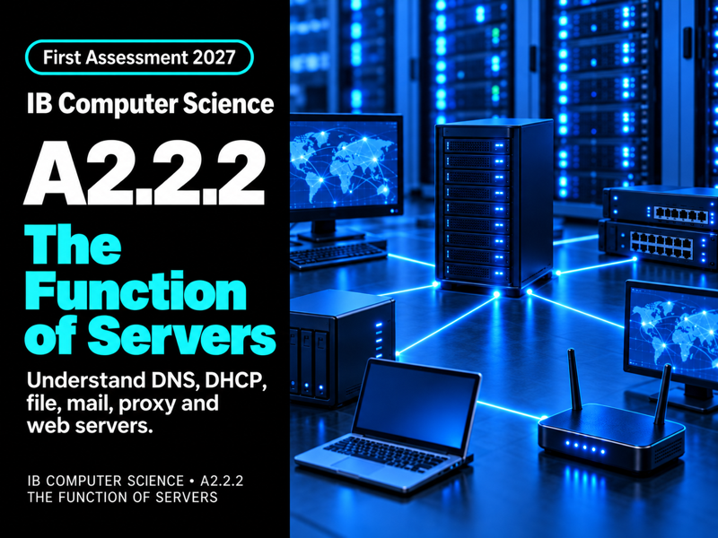 IB Computer Science A2.2.2: The Function of Servers