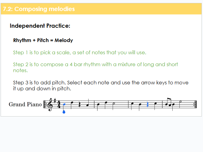 Year 7 Composing Melodies | KS3 Music Keyboard Lesson 7