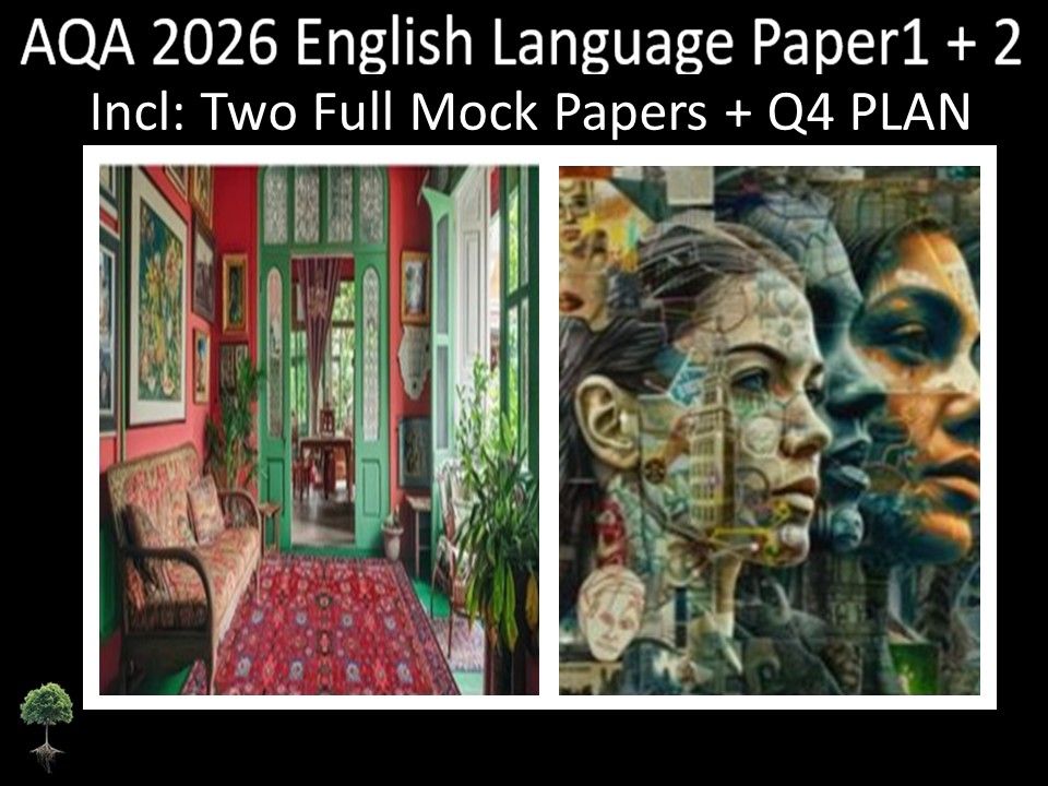 Two AQA 2026 GCSE English Language Paper 1 + 2 Mocks | Q4 Plan