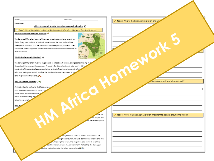 Africa Homework 4 – The Amazing Serengeti Migration