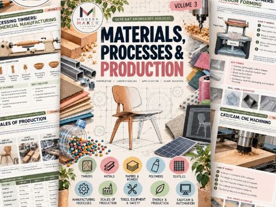 AQA GCSE Design & Technology Knowledge Builders – Volume 3: Materials, Processes & Production
