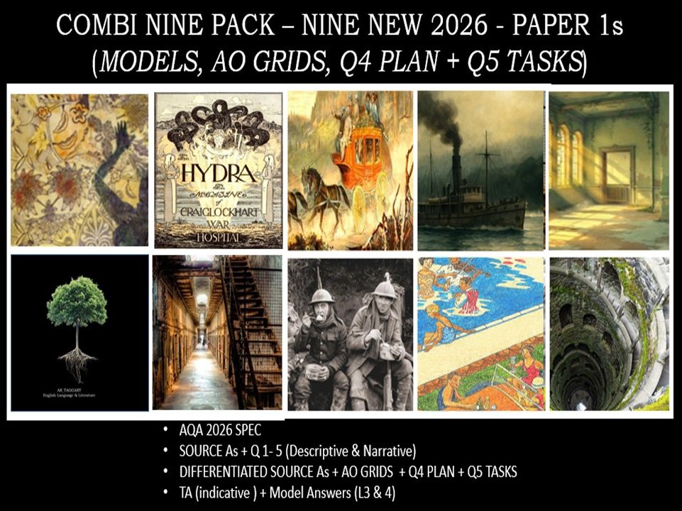 COMBI  NINE  PACK |  9  PAPER 1s  | 2026 FULL MOCKS  | MODELS |  AO GRIDS | Q4 PLAN | Q5 TASKS