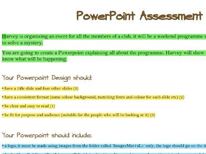 Powerpoint Functional Skills Assessment