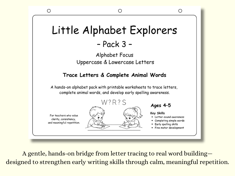 Little Alphabet Explorers – Pack 3
