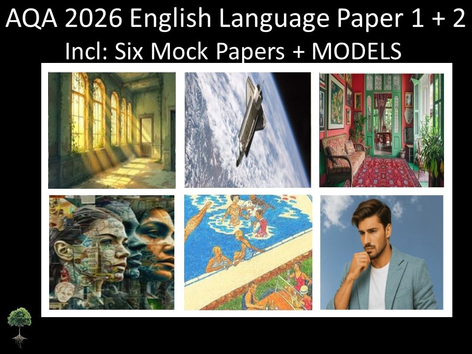 Six AQA 2026 English Language Paper 1 + 2 Mocks | MODELS