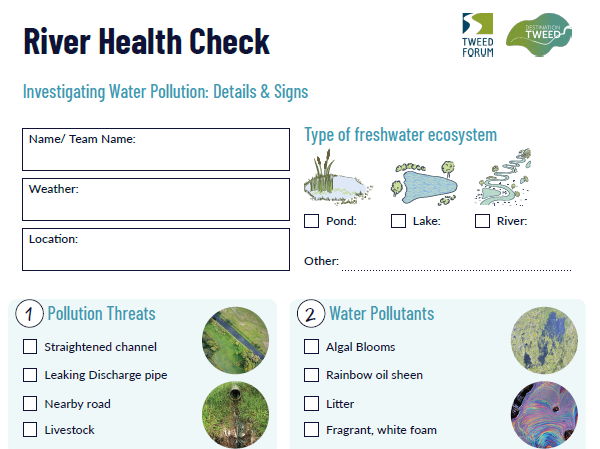 TweedWATCH Education Pack: Water Pollution