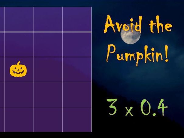 Avoid the Pumpkin (Whole Class Maths Game)