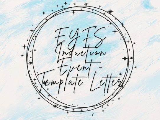 EYFS Induction Event - Template Letter