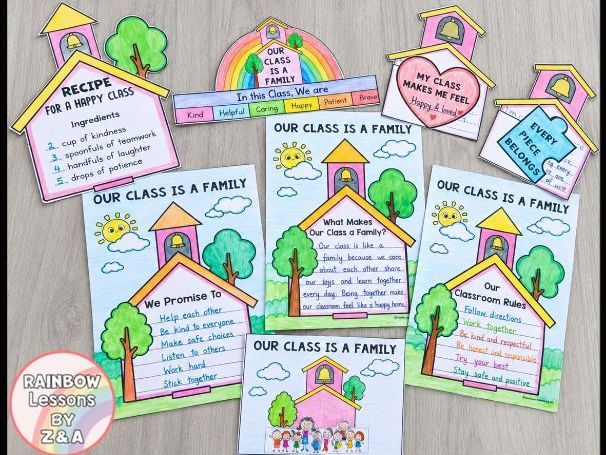 Our Class is a Family Activity | Our Class is a Family Craft | Coloring | Poster