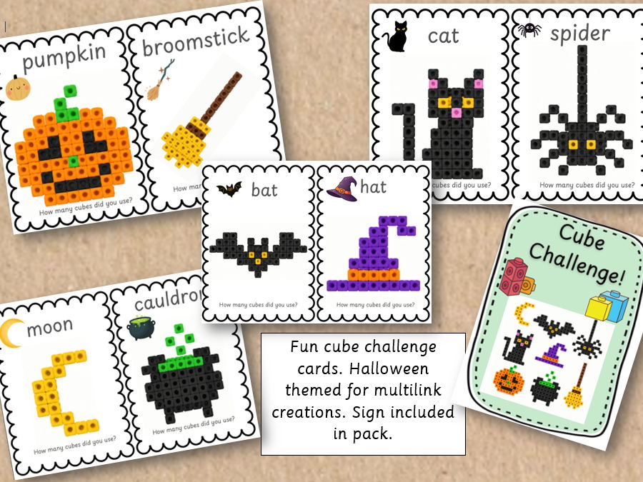 Halloween Multilink Challenge Cards