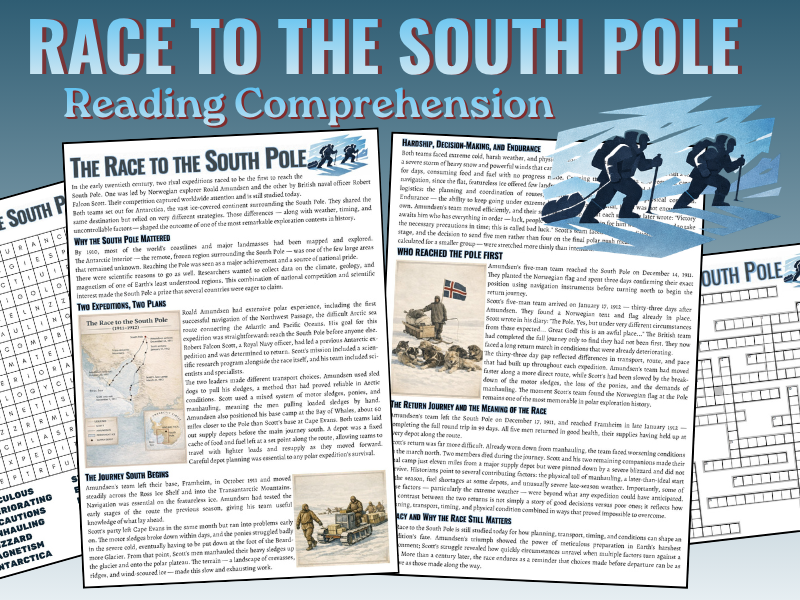 Race to the South Pole – KS3 Reading