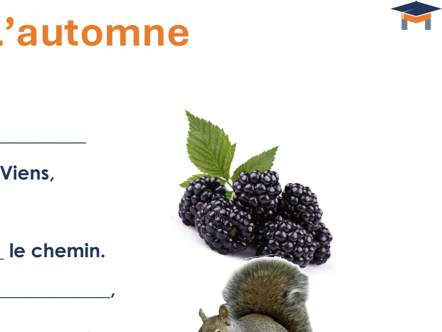 French - 'L'automne' poem lesson