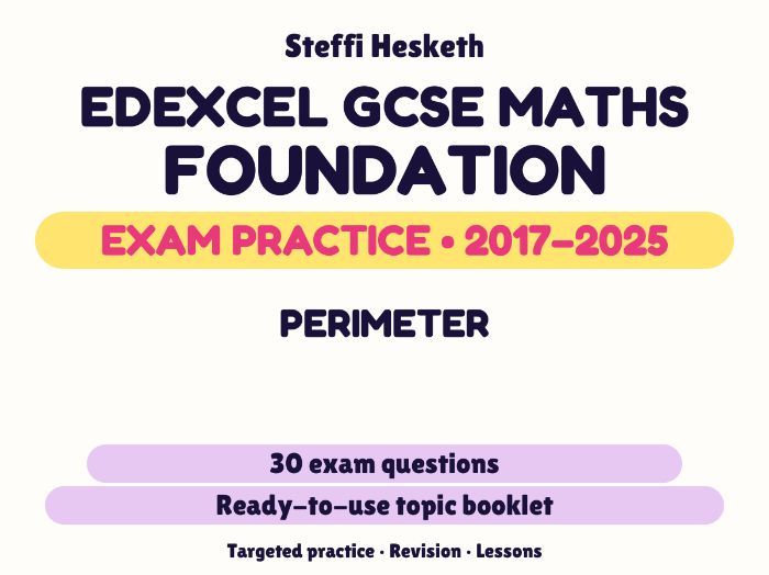 Edexcel GCSE Maths Foundation: Perimeter Exam Questions | 2017-2025
