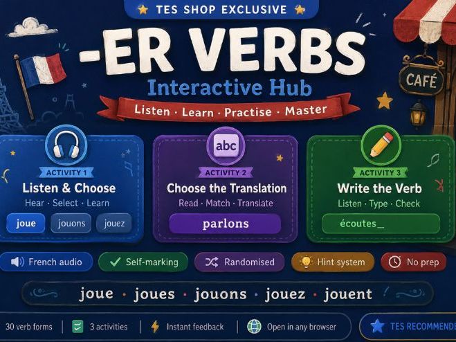 Er verb practice French