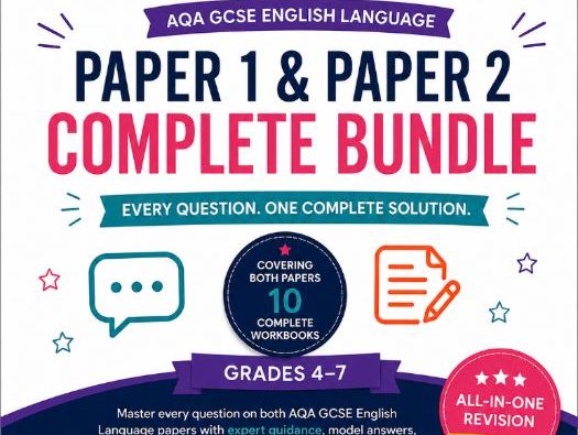 AQA GCSE English Language Paper 1 & 2 Bundle