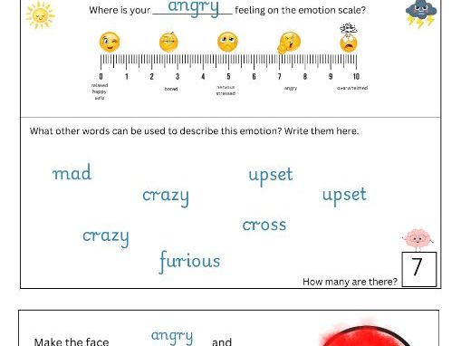 Understanding Emotions Worksheets