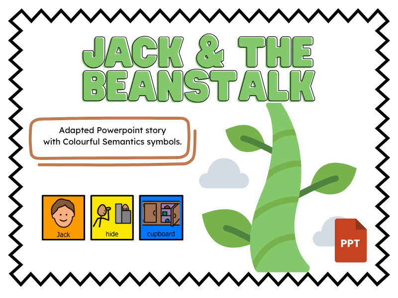 Jack & The Beanstalk Story with Colourful Semantics Symbols