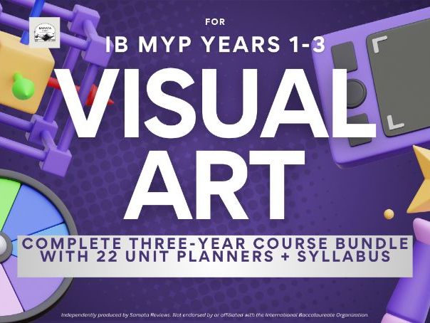 IB MYP Arts (Visual Arts) Years 1–3 — Complete Course Bundle | 22 Unit Planners + Syllabus