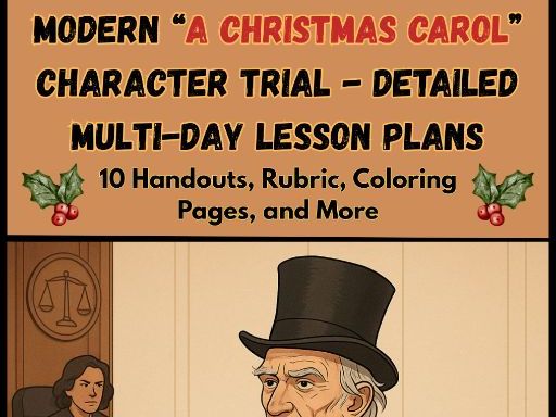 Modern “A Christmas Carol” Character Trial -- Detailed Multi-Day Lesson Plans