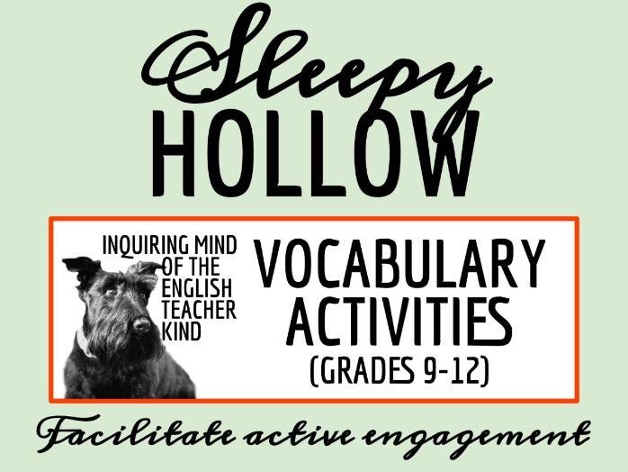 "The Legend of Sleepy Hollow" by Washington Irving Vocabulary Enrichment Games