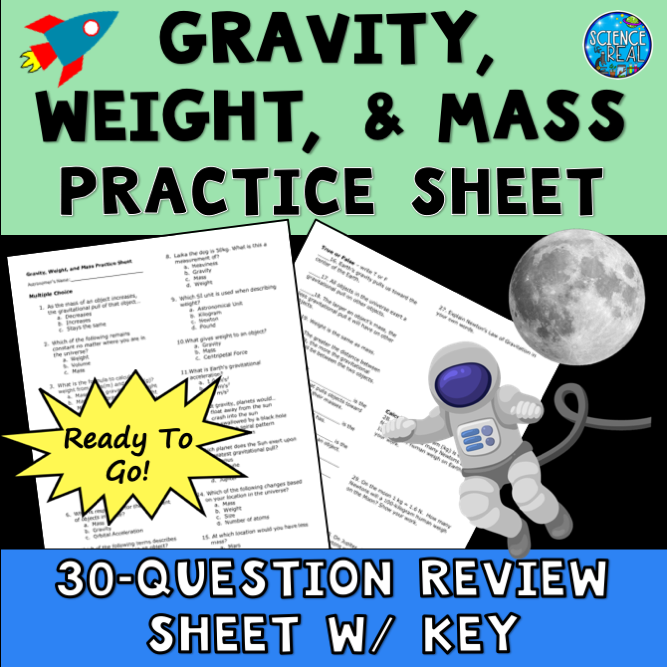 Gravity Worksheet Pdf First Wiring
