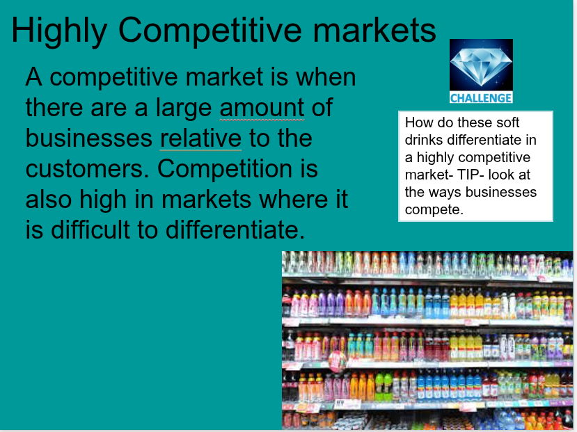 Edexcel GCSE Business 9-1    1.2.4 The Competitive Business Environment