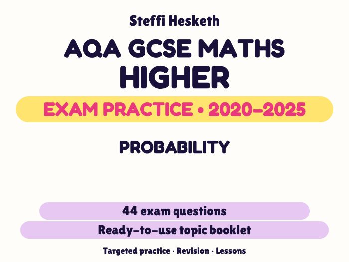 AQA GCSE Maths Higher: Probability Exam Questions | 2020-2025