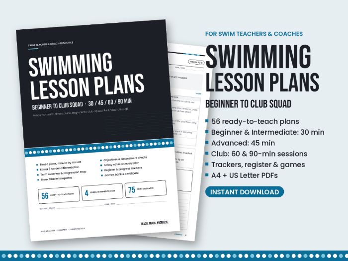 Swimming Lesson Plans: 56 Plans, Beginner to Club Squad (PE)