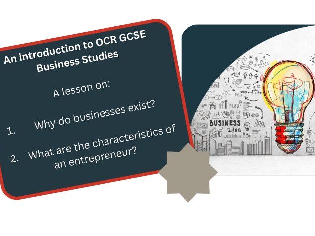 OCR GCSE Business Introduction and Entrepreneurs full lesson. 12 slides and lesson resource.