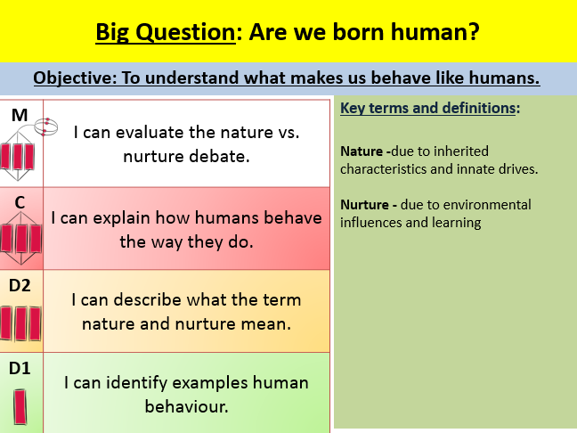 nature nurture class activity