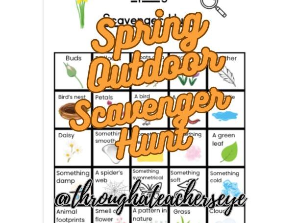 Spring Outdoor Scavenger Hunt