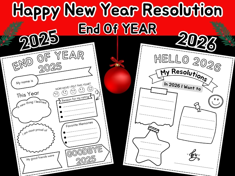 End-of-Year Reflection & New Year 2026 Goal Setting Activity