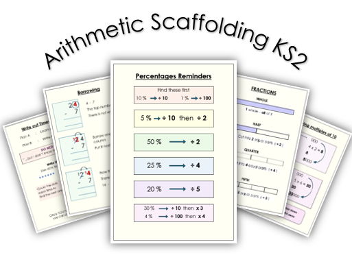 Arithmetic KS2  Maths Scaffolding Sheets