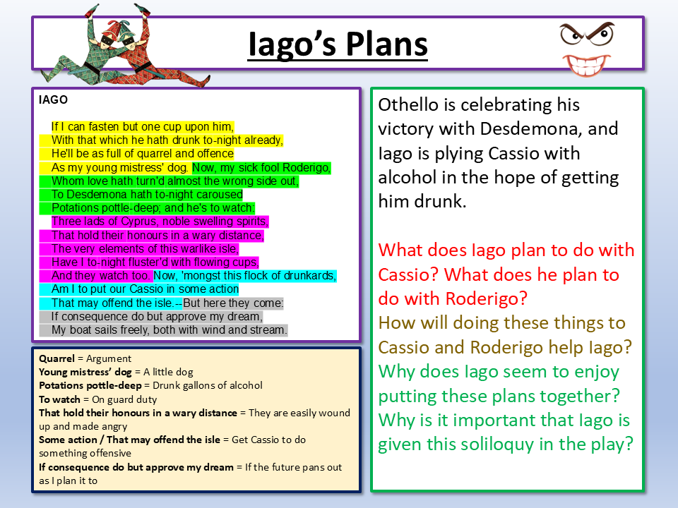 Othello Act 2 Scene 3 A Level