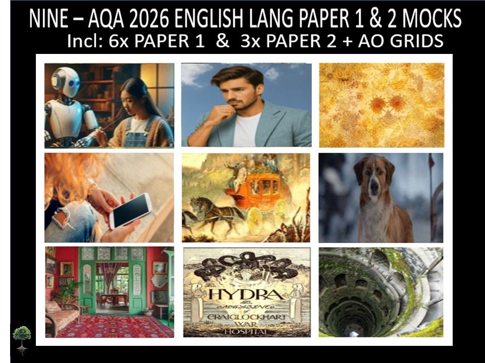 NINE - AQA PAPER 1 & 2 | 2026 FULL MOCKS | AO GRIDS