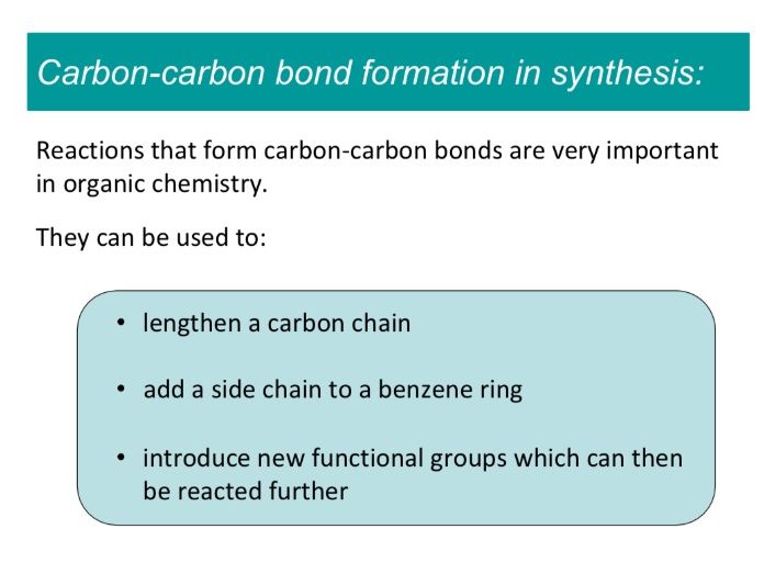 Carbon Carbon Bond Formation Chemistry