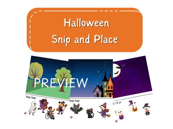 Halloween Snip & Place