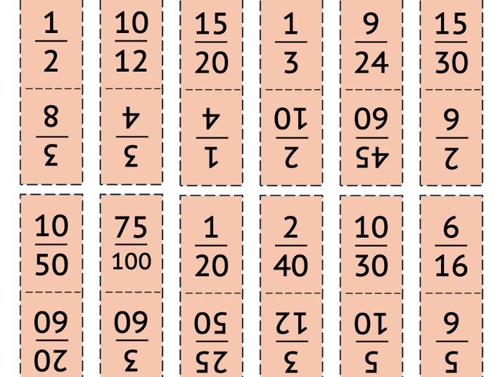 Fraction Dominoes KS2