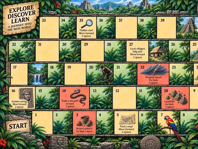 History- ancient Maya boardgame