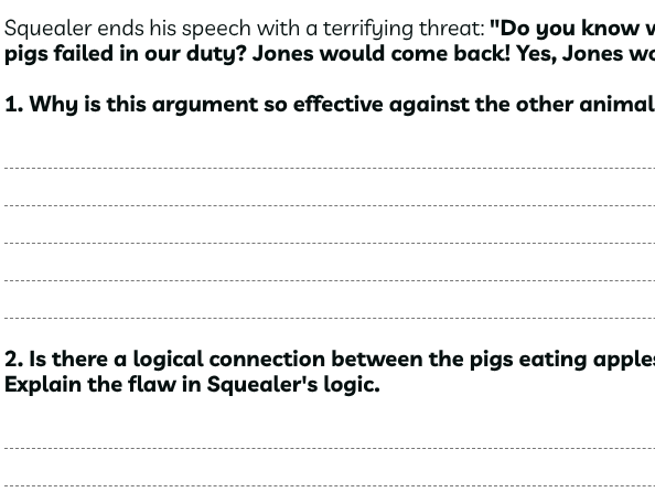Animal Farm - Chapter 3