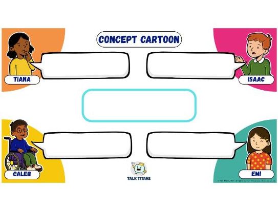 FREE Editable Oracy Concept Cartoon | Talk Titans Discussion Prompt (PPT)