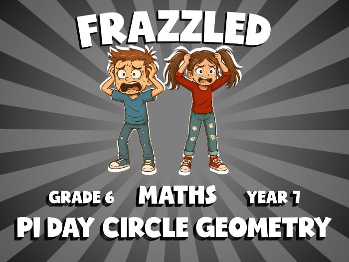 Pi Day Circle Geometry FRAZZLED Maths Game | No-Prep Year 7 Review Activity