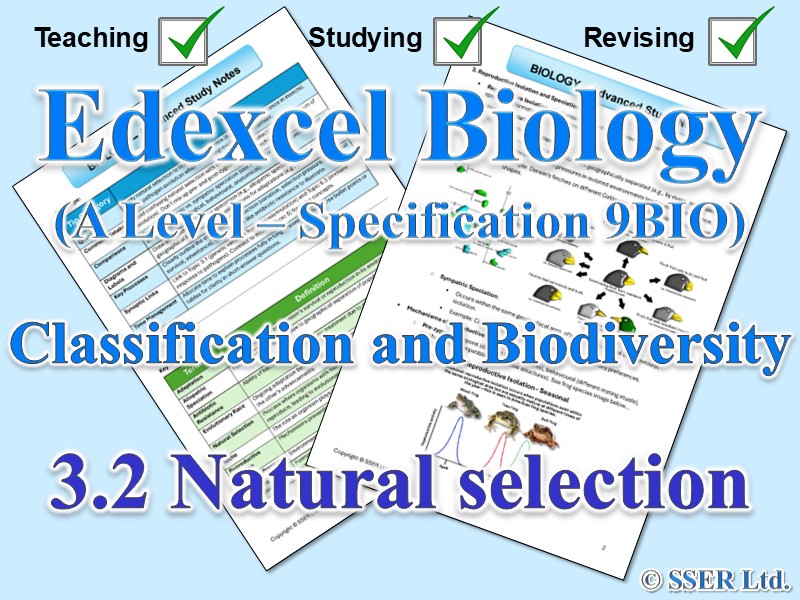 BIOA_EDX Topic Notes: 3.2 Natural selection