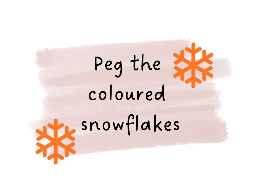 Peg the snowflake