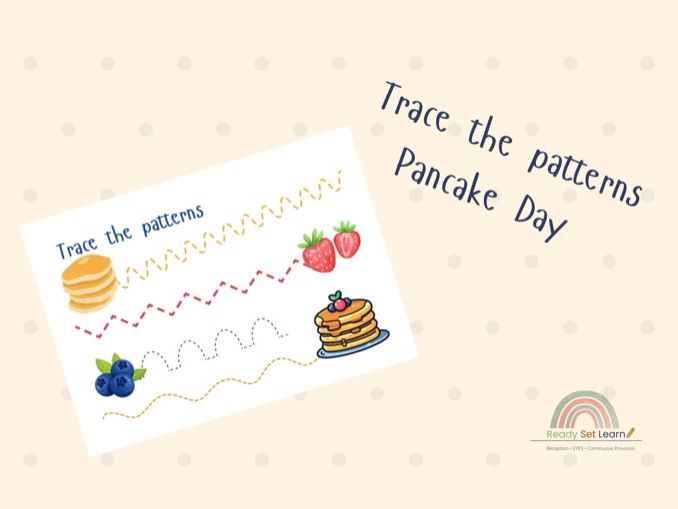 Pancake Day Tracing Patterns