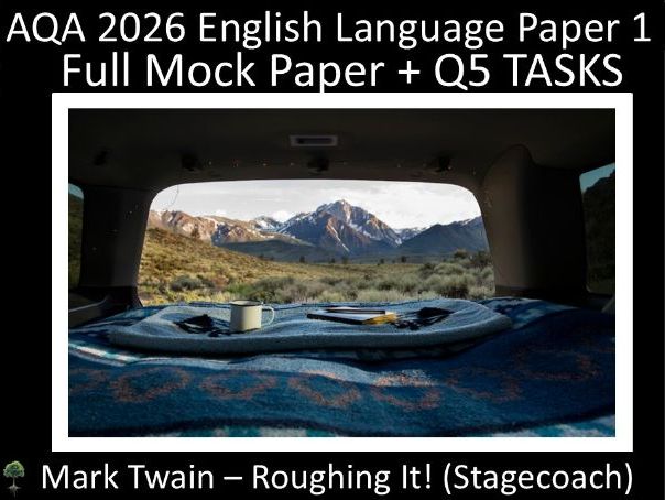 ONE - AQA English PAPER 1 | 2026 FULL MOCK | Q5 TASKS (Twa)