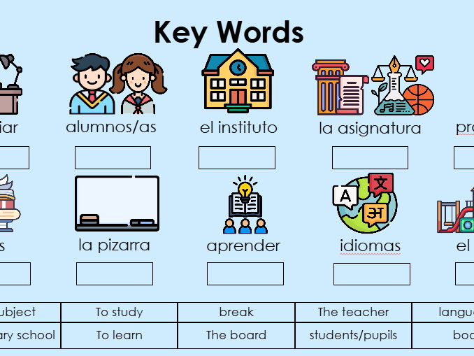 KS3 KS4 School Spanish Lesson