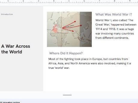 World War I: The Great War - Assembly/Lesson - Informative Powerpoint