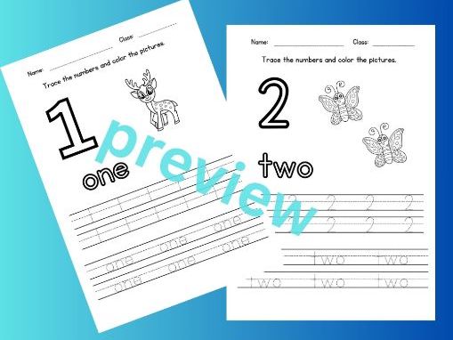 Numbers 1–10 Tracing & Writing Pack