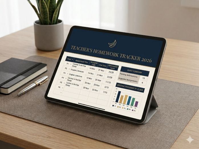 TEACHER'S HOMEWORK TRACKER (DIGITAL-FILLABLE)